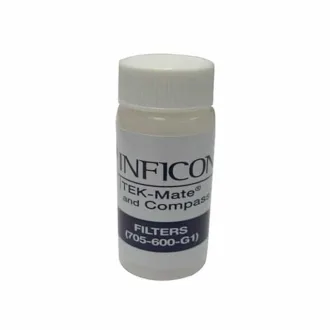 Replacement filter tips for INFICON Tek-Mate and Compass leak detectors. Pack of 20 genuine filters to maintain sensor precision and prevent contamination.