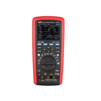 Uni T UT181A True RMS data logging multimeter front view showing display screen and control dial