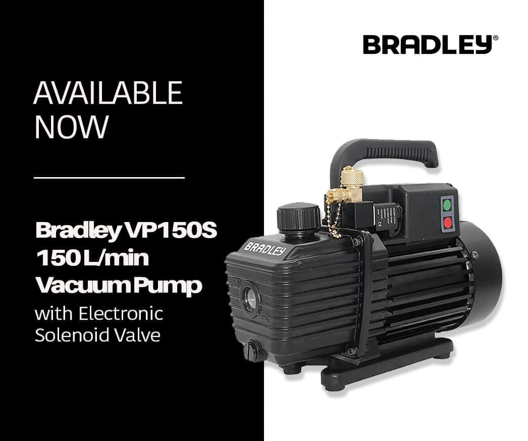 Bradley VP150S Vacuum Pump SpeedClean CJ-125-LH-AU CoilJet HVAC Coil Cleaner System Australia