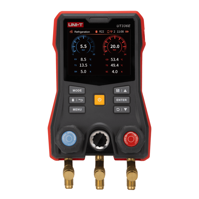 Uni-T UT336E KIT Digital Manifold Gauge with Wireless Temperature Clamps - Image 4